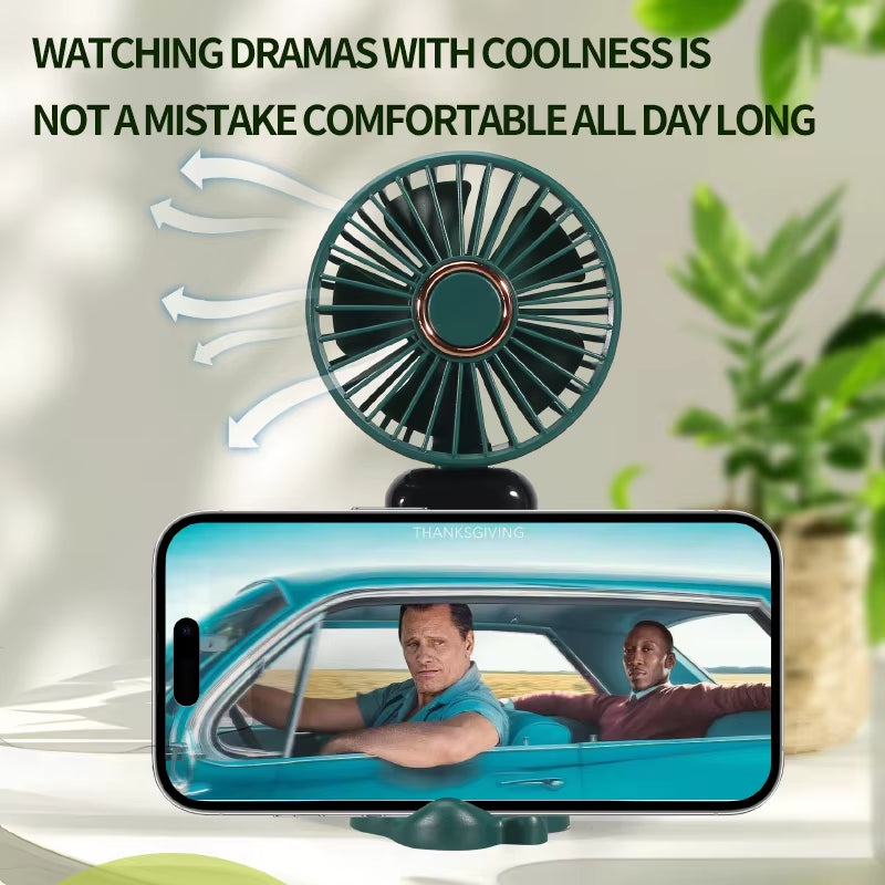 Mini Cooling Fan Aromatherapy Fan Use Plastic Global USB Handheld Digital Display Folding Household Outdoor Rechargeable Battery