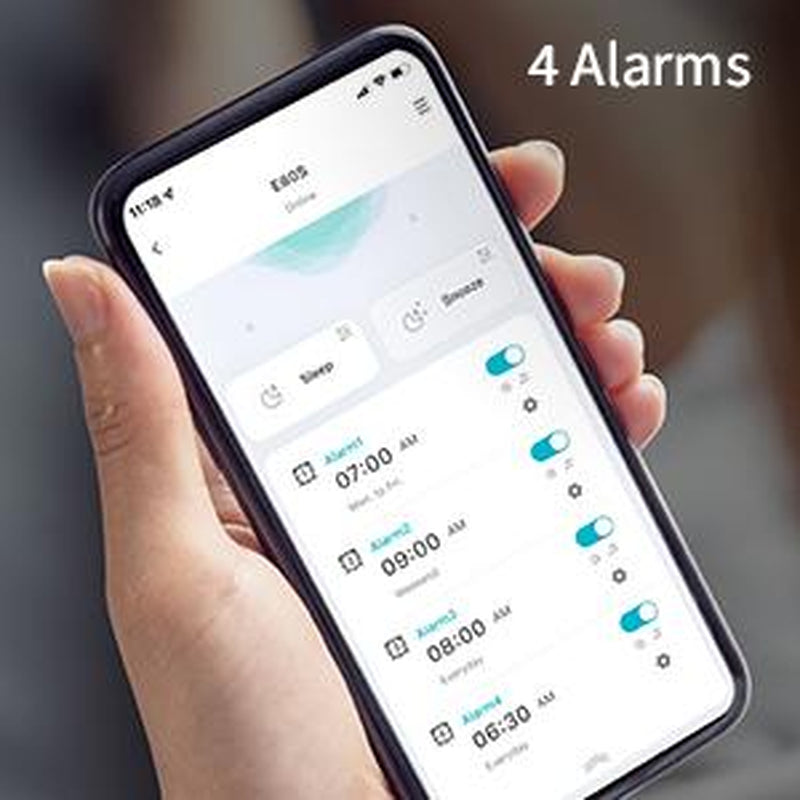Ecozy Sunrise Alarm Clock for Heavy Sleepers, Smart Wake up Light with Sunrise/Sunset Simulation Decor Adjustable Radio